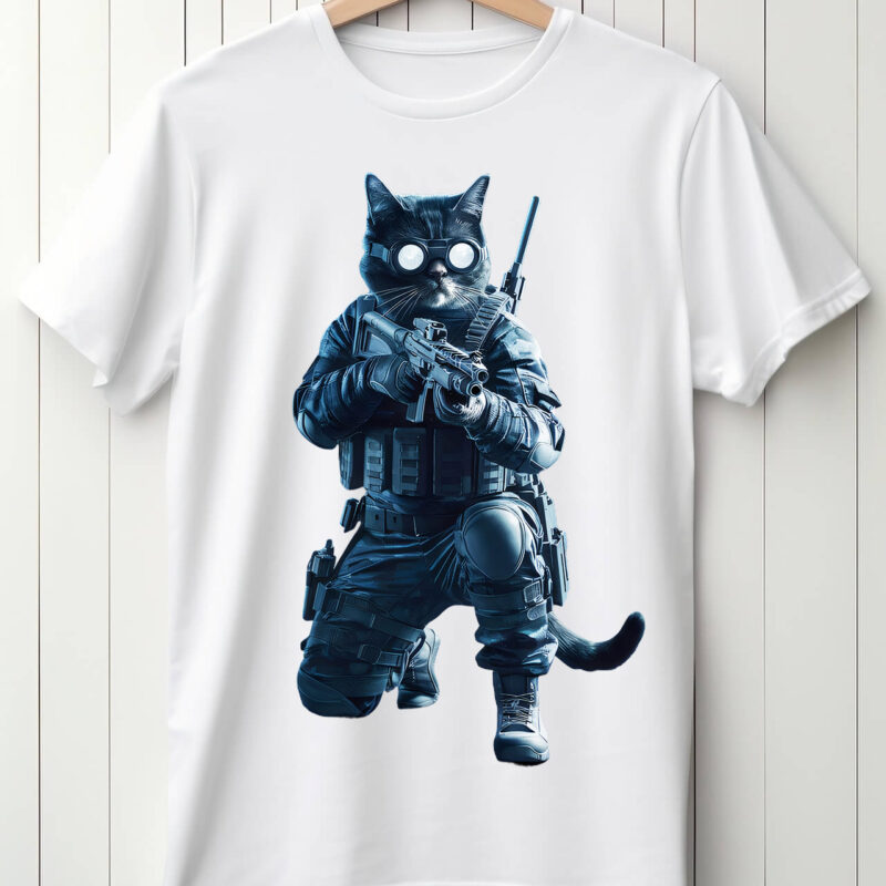 War Cat – Harcos Macska Póló